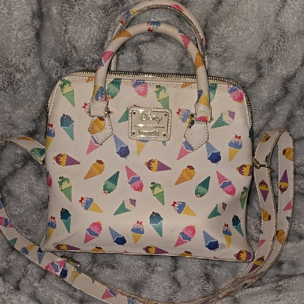 Used Disney Loungefly Princesses Icecream Cone Purse